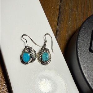Silver and Turquoise Earrings